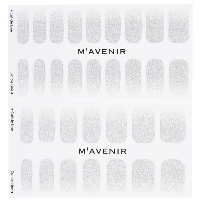 Mavenir Nail Sticker (Grey) - # Fiesta Silver Nail 32pcs