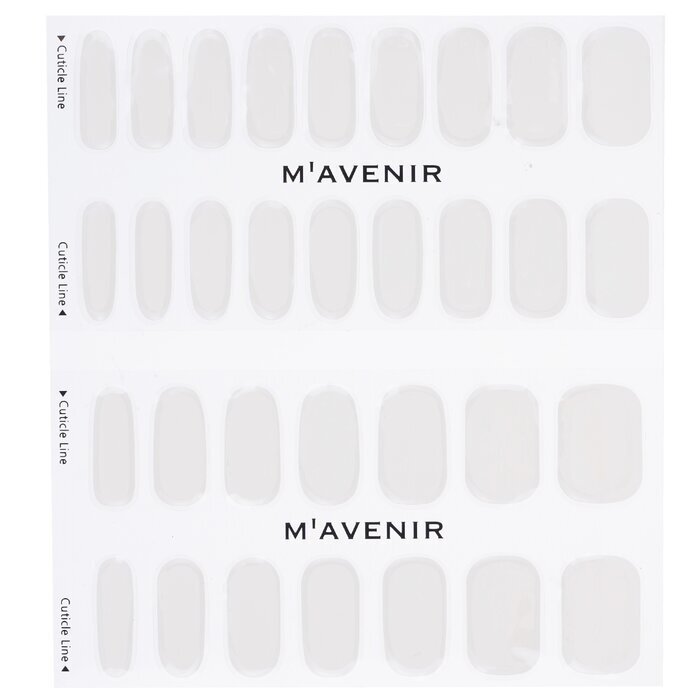 Mavenir Nail Sticker (White) - # White Crema Nail 32pcs