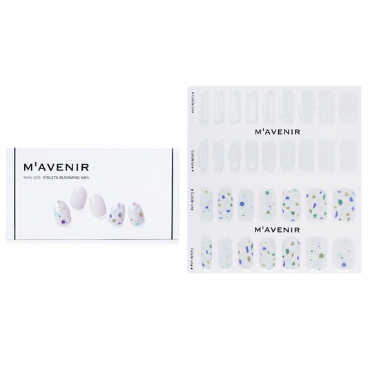 Mavenir Nail Sticker (White) - # Violeta Blooming Nail 32pcs