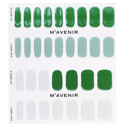 Mavenir Nail Sticker (Green) - # Brillante Deep Green Nail 32pcs