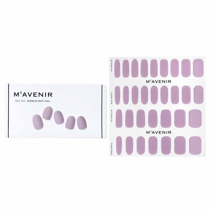 Mavenir Nail Sticker (Purple) - # Redbean Matt Nail 32pcs