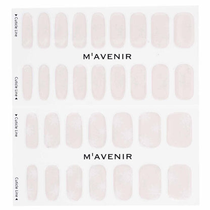 Mavenir Nail Sticker (White) - # Snow Blooming Nail 32pcs