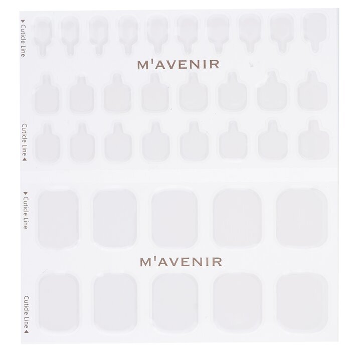 Mavenir Nail Sticker (White) - # Classic Crema Pedi 36pcs