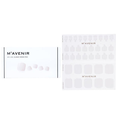 Mavenir Nail Sticker (White) - # Classic Crema Pedi 36pcs