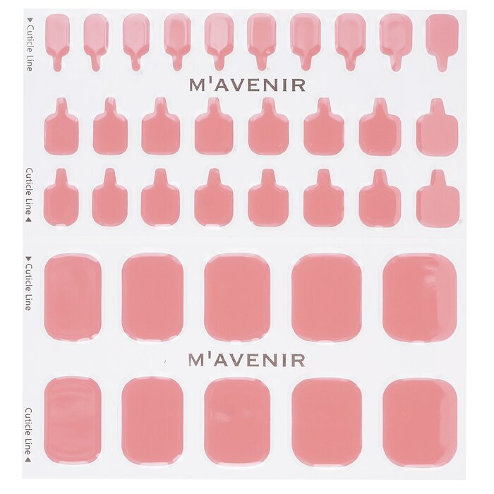 Mavenir Nail Sticker (Pink) - # Autumn Pink Rose Pedi 36pcs