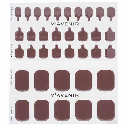 Mavenir Nail Sticker (Brown) - # Cocoa Time Pedi 36pcs