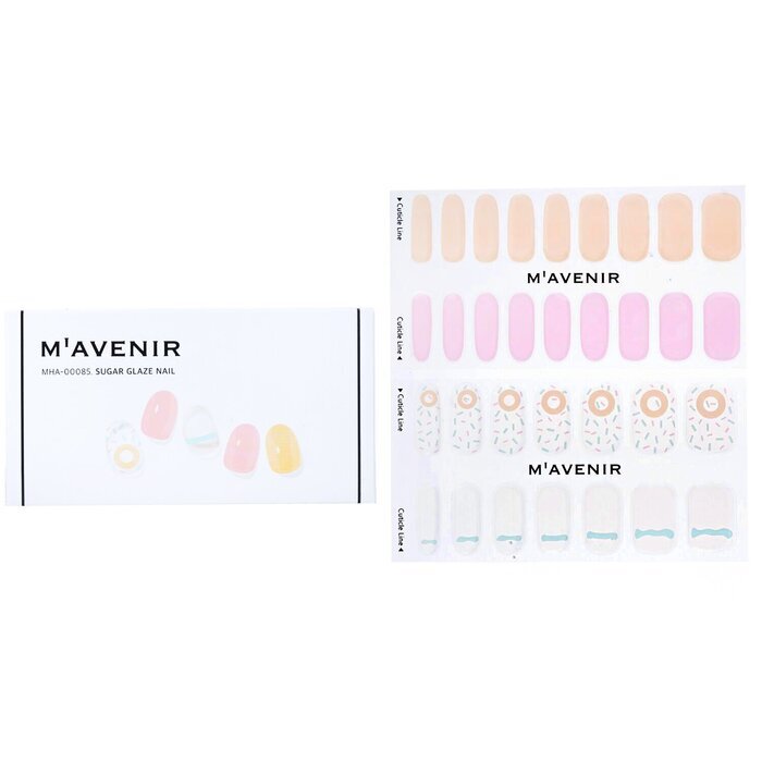 Mavenir Nail Sticker (Assorted Colour) - # Sugar Glaze Nail 32pcs