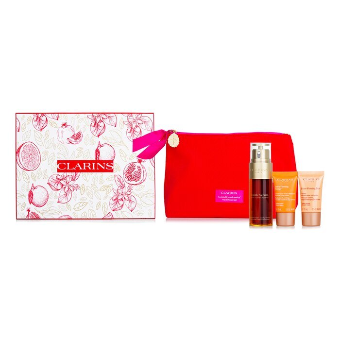 Clarins Double Serum & Extra-Firming Collection 3pcs+1bag