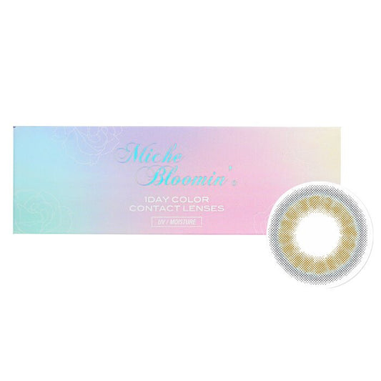 Miche Bloomin' Iris Glow 1 Day Color Contact Lenses (502 Cosmic Latte) - 0.00 10pcs