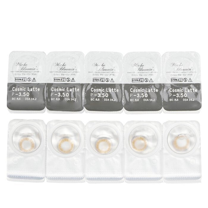 Miche Bloomin' Iris Glow 1 Day Color Contact Lenses (502 Cosmic Latte) - - 3.50 10pcs