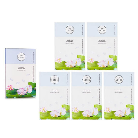 THE PURE LOTUS Lotus Leaf Mask - Soothing & Brightening 5pcs