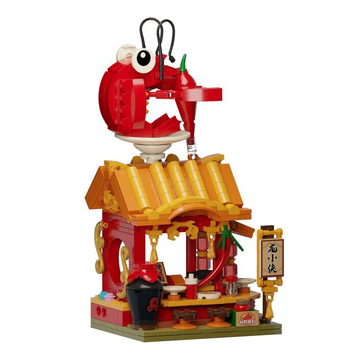 Pantasy Food Street Series - Crayfish Shop Building Bricks Set 26.5*20*6cm