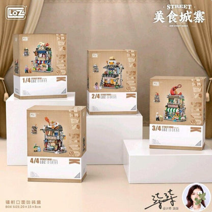 LOZ Mini Block - Roast Restaurant Building Bricks Set 20 x 15 x 8cm