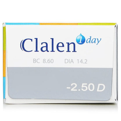 Clalen 1 Day Ultra-Soo Clear Contact Lenses - - 2.50 30pcs