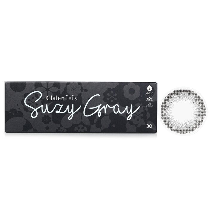 Clalen 1 Day Iris Suzy Gray Color Contact Lenses - - 3.00 30pcs