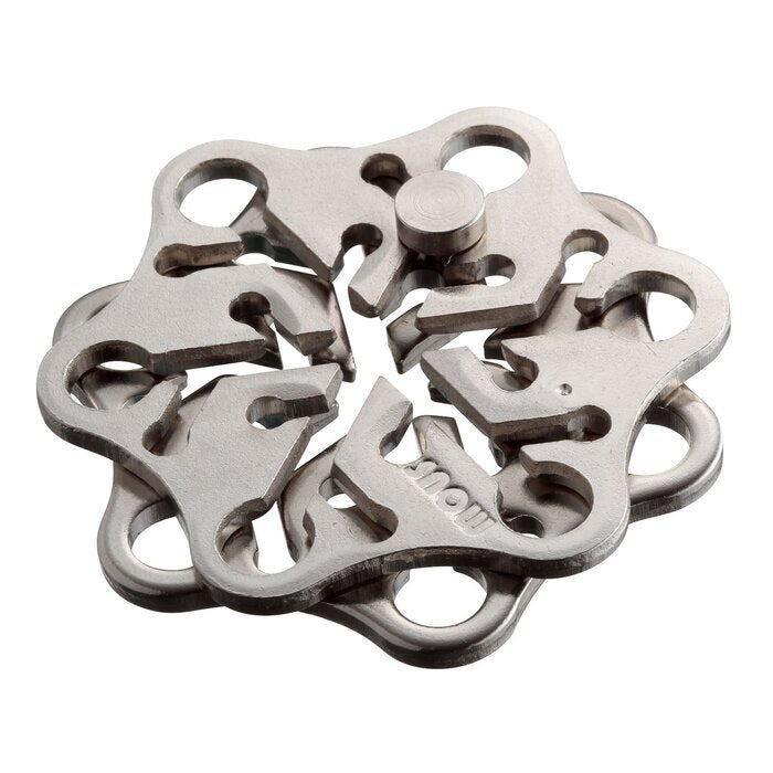 Broadway Toys Hanayama | Snow Hanayama Metal Brainteaser Puzzle Snow Rated Level 2 75*119*45 mm