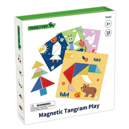 Tooky Toy Co Magnetic Tangram Play 22x22x3cm