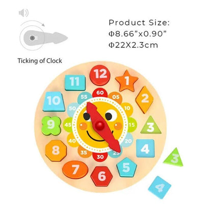 Tooky Toy Co Clock Puzzle 22x22x3cm