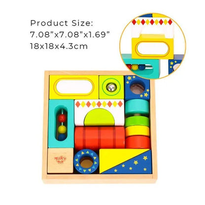 Tooky Toy Co Multifunction Block 18x18x5cm