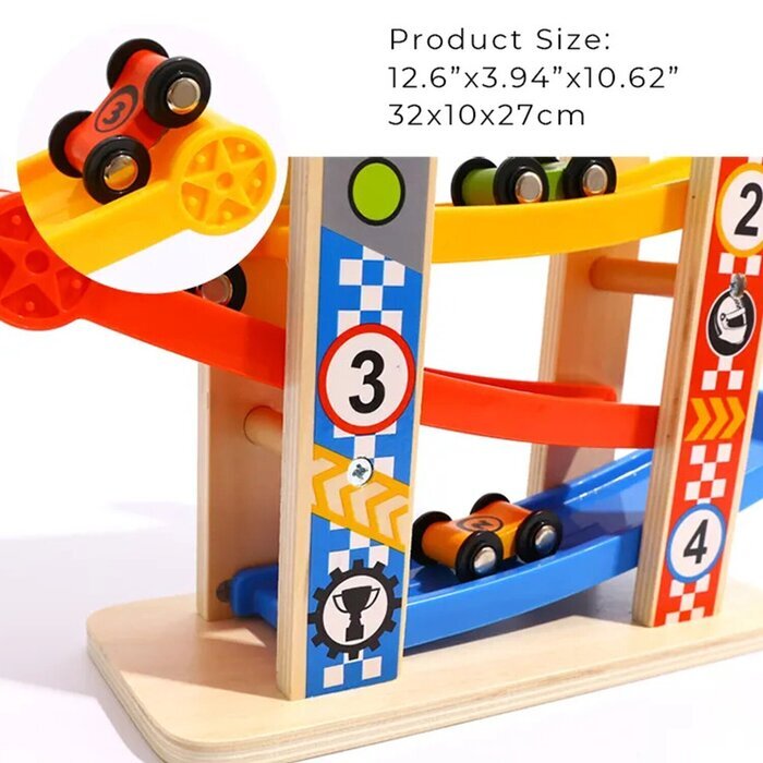 Tooky Toy Co Sliding Tower - Small 32x10x27cm