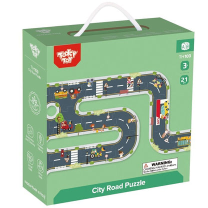 Tooky Toy Co City Road Puzzle 22x22x7cm