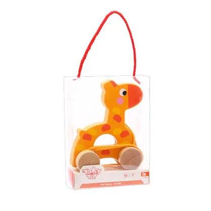 Tooky Toy Co Pull Along - Giraffe 13x6x15cm