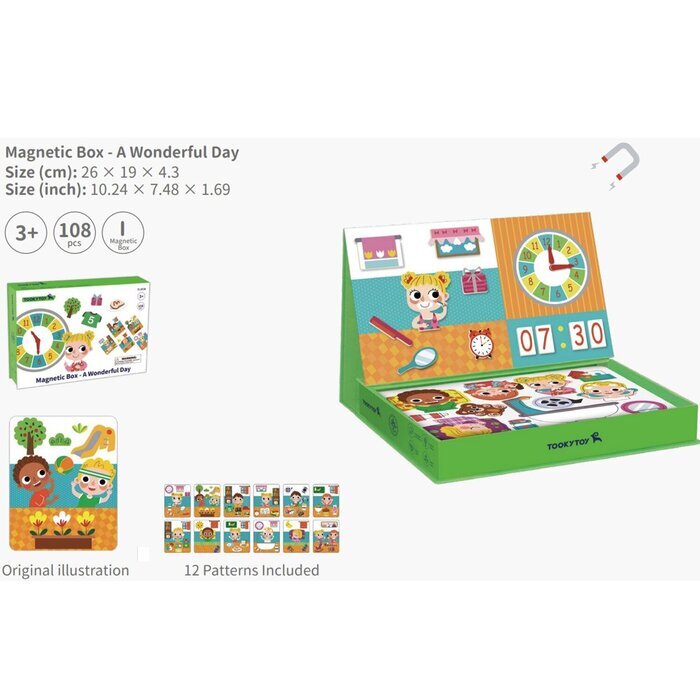 Tooky Toy Co Magnetic Box - A Wonderful Day 19x26x5cm