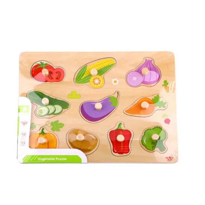 Tooky Toy Co Vegetable Puzzle 30x23x2cm