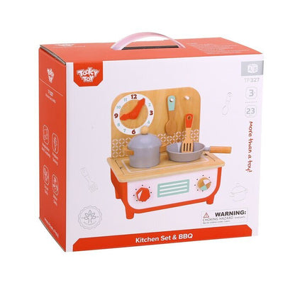 Tooky Toy Co Kitchen Set & BBQ 30x20x30cm