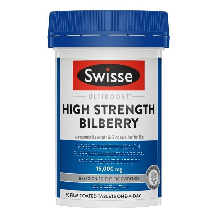 Swisse High Strength Blueberry Eye Care 15000mg - 30 Capsules 30pcs/box