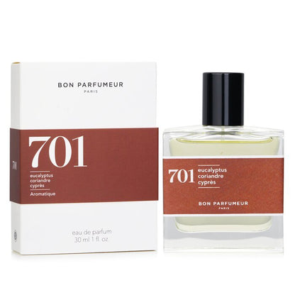 Bon Parfumeur 701 Eau De Parfum Spray - Aromatic Fresh (Eucalyptus, Coriander, Cypress) 30ml