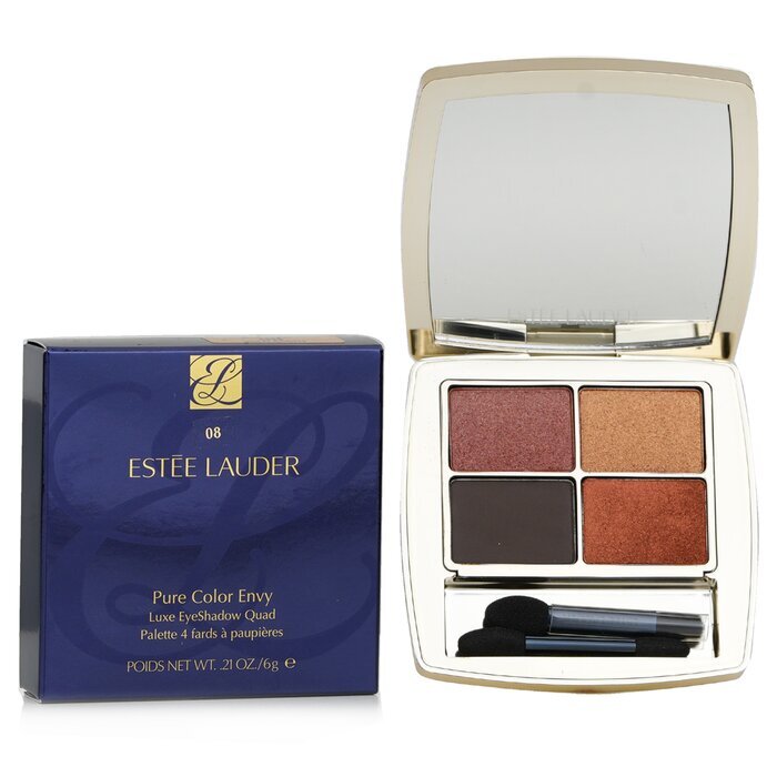 Estee Lauder Pure Color Envy Luxe Eyeshadow Quad # 08 Wild Earth 6g/0.21oz