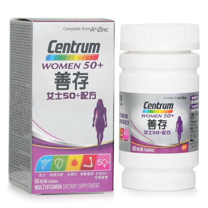 Centrum - CENTRUM WOMEN 50+ MULTIVITAMIN DIETARY SUPPLEMENT 60'S (Authorized Goods) 60 TABLETS