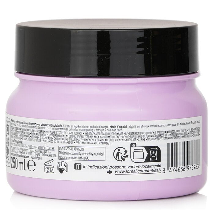 L'Oreal Serie Expert - Liss Unlimited Professional Hairmask For Unruly Hair 250ml/8.5oz