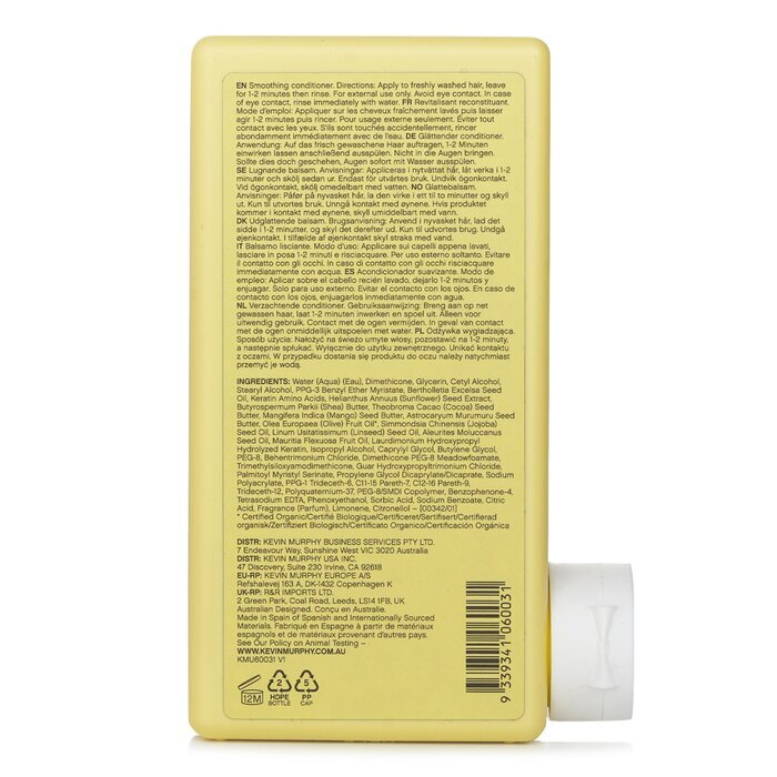 Kevin Murphy Smooth.Again.Rinse (Smoothing Conditioner - For Thick, Coarse Hair) 250ml/8.4oz