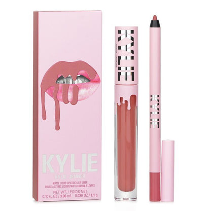 Kylie By Kylie Jenner Matte Lip Kit: Matte Liquid Lipstick 3ml + Lip Liner 1.1g - # 301 Angel 2pcs