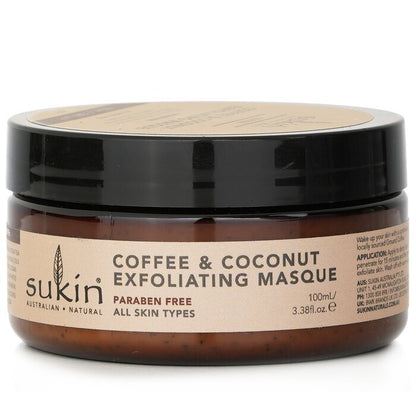 Sukin Natural Coffee & Coconut Exfoliating Masque 100ml/3.38oz