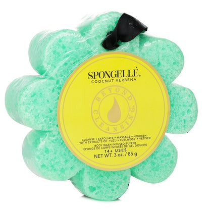 Spongelle Wild Flower Soap Sponge - Coconut Verbena (Green) 1pc/85g