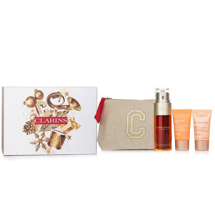 Clarins Rituale Double Serum & Extra Firming Set: 3pcs+1bag