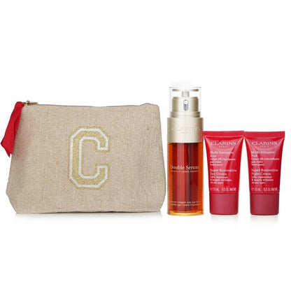 Clarins Rituale Double Serum & Multi Intensive Set: 3pcs+1bag