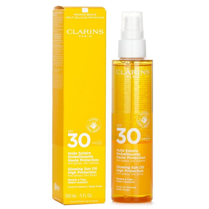 Clarins Glowing Sun Body Oil High Protection SPF 30 150ml/5oz