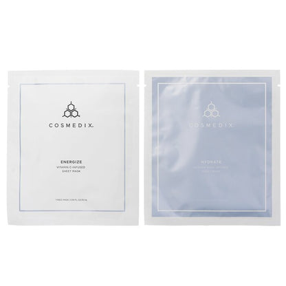 CosMedix Bio Cellulose Radiant & Rejuvenating Sheet Mask Set 4pcs/1 Box