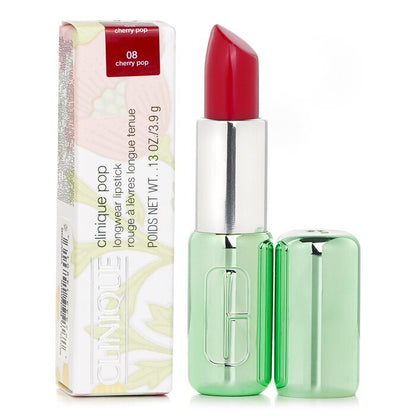 Clinique Pop Longwear Lipstick Shine - # 08 Cherry Pop 3.9g/0.13oz