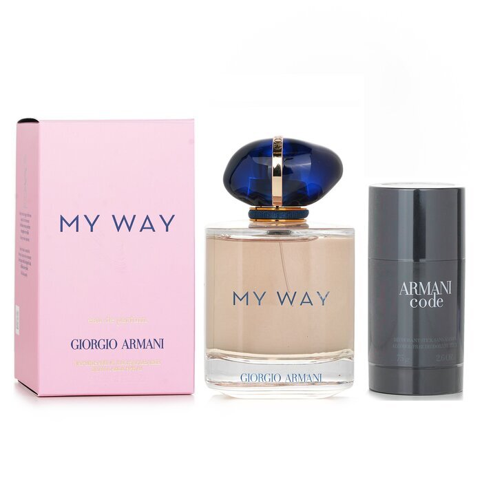 Giorgio Armani My Way Eau De Parfum Spray + Armani Code Deo Stick 2pcs