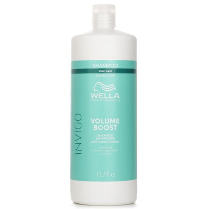 Wella Invigo Volume Boost Shampoo With Cotton Extract Fine Hair 1000ml