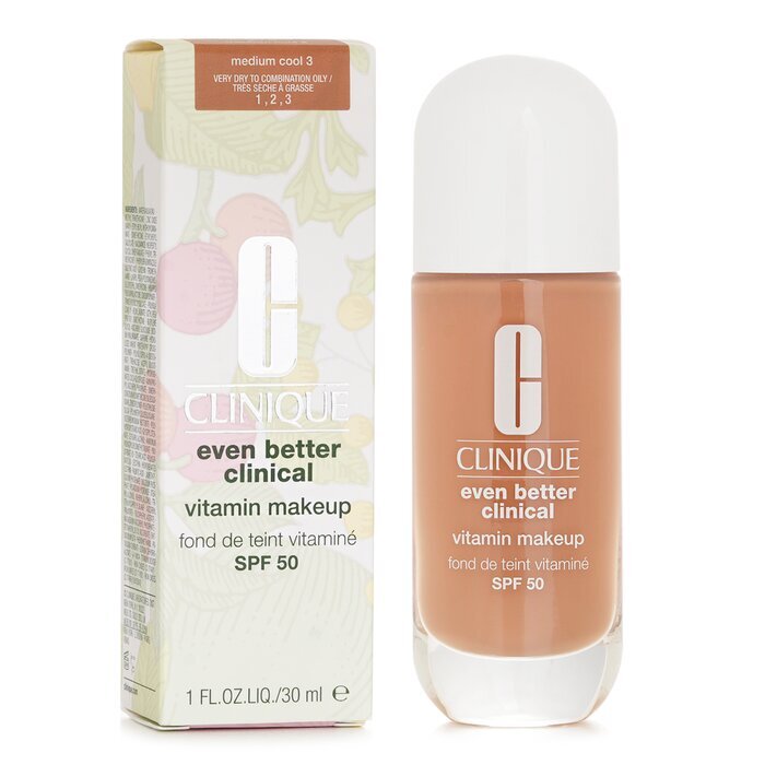 Clinique Even Better Clinical Vitamin MakeUp Foundation SPF 50 -  3 Medium Cool 30ml