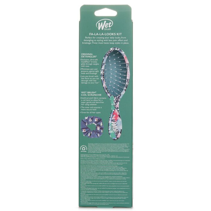 Wet Brush Original Detangler Frosty + Scrunchie Hair Brush 1pc