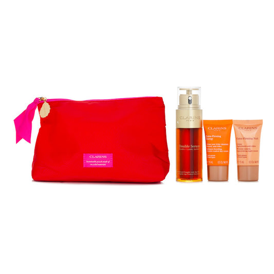 Double Serum & Extra-Firming Collection: Double Serum + Day Cream 15ml + Night Cream 15ml + Bag(Unboxed) 3pcs+1bag 50ml
