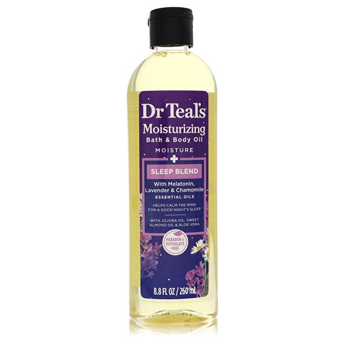 Dr Teal's Moisturizing Bath & Body Oil Sleep Blend Bath & Body Oil with Melatonin, Lavender & Chamomile 260ml/8.8oz