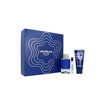 MontBlanc Men's Explorer Ultra Blue Gift Set Fragrances